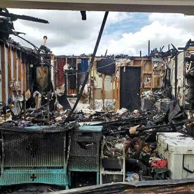 Home fire Devastation